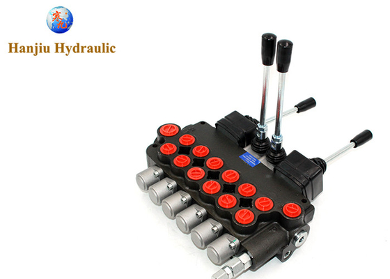 6 Spool 21 Gpm Hydraulic Directional Control Valve For Forestry Machinery
